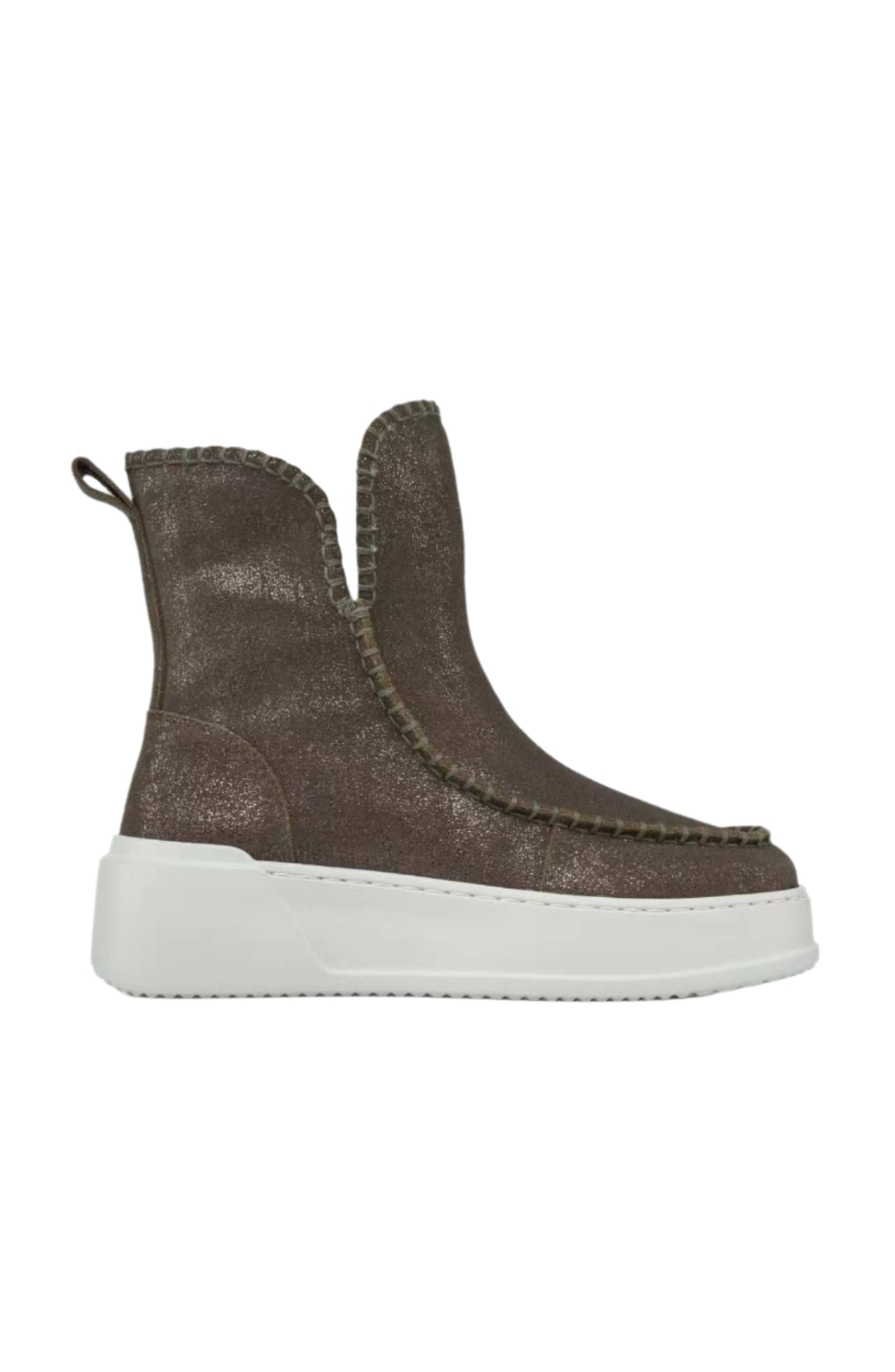 metallic khaki