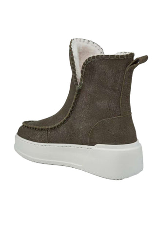 metallic khaki