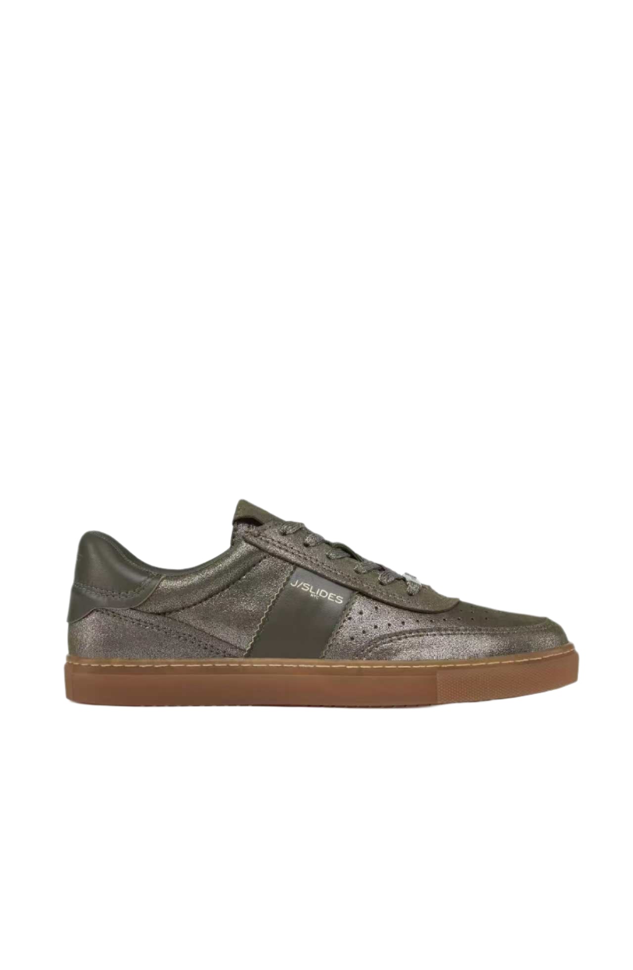 metallic khaki